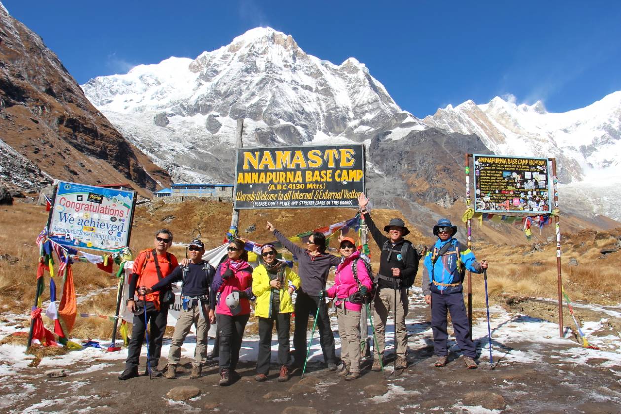 Team Namaste Nepal Arrived at Annapurna Base Camp.