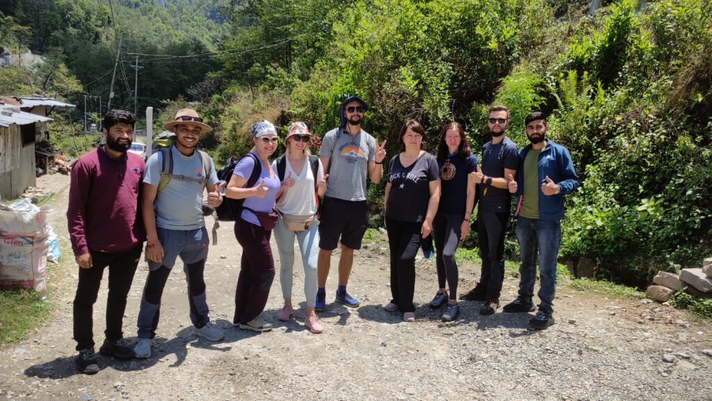 Team Namaste Nepal ready to depart for the ABC Trek.