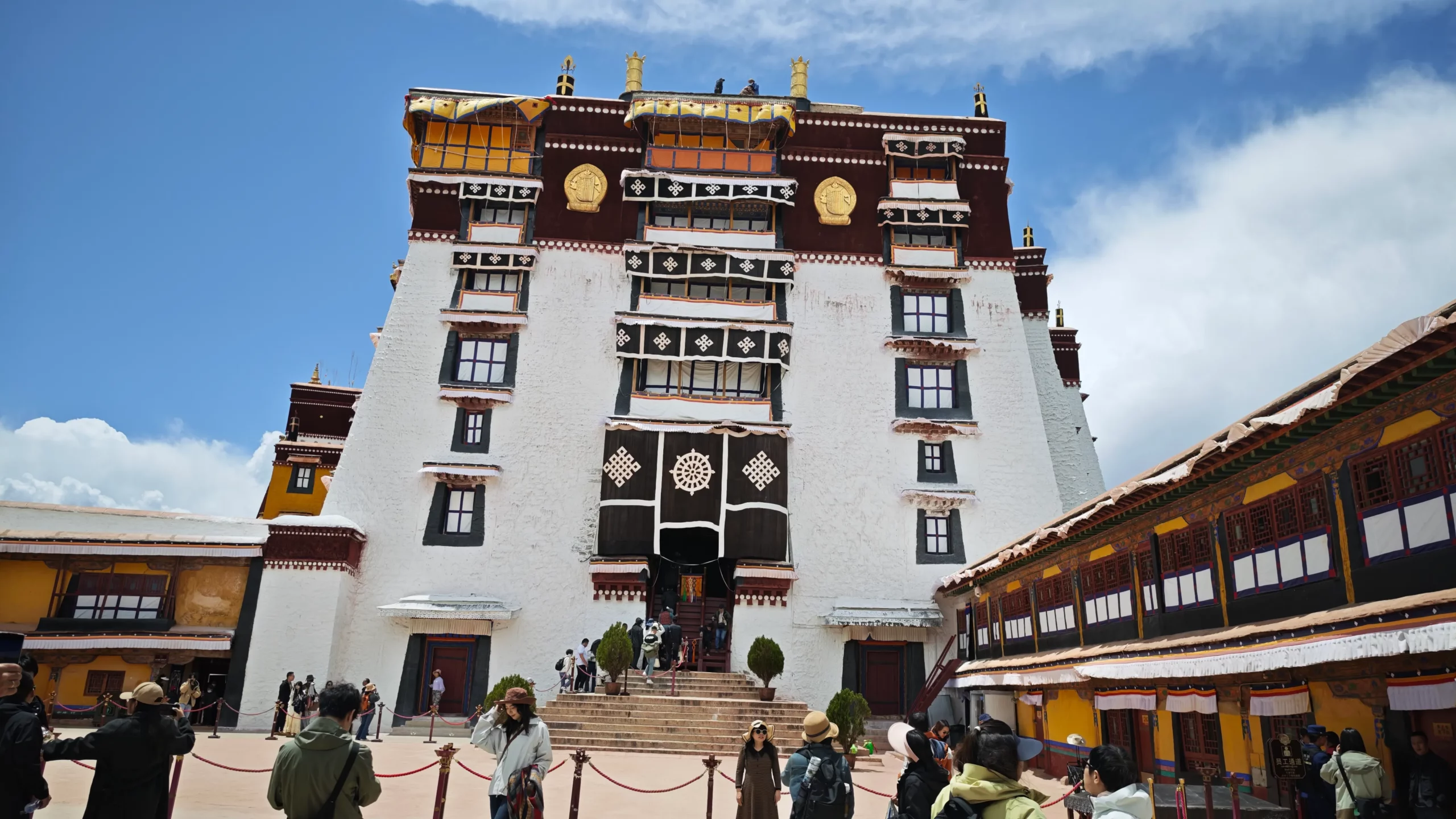 Potala Palace interior view – Glimpse into the historic interior of Potala Palace.