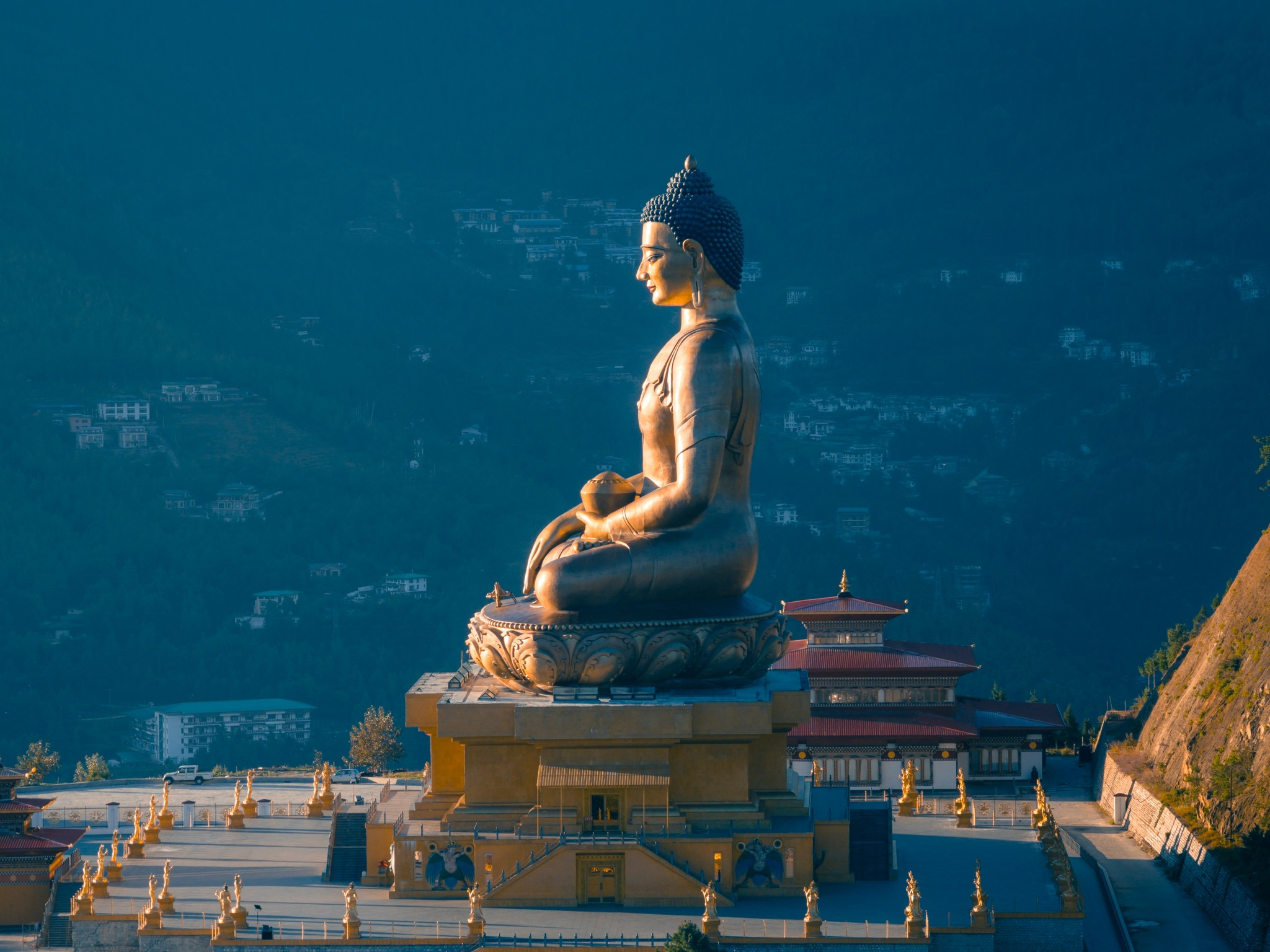 Buddha Point in Thimphu with panoramic valley views during Short Bhutan Tour.