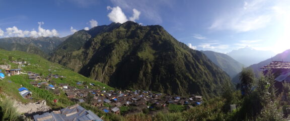Gatlang Village known as Black Village.