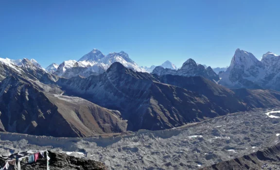 Panoramic View from top of the Gokyo Ri.