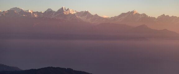 Himilayas: views from Nagarkot.
