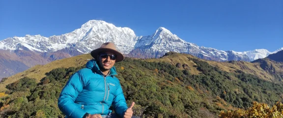 View from Badaldada during Mardi Himal Base Camp Trek.