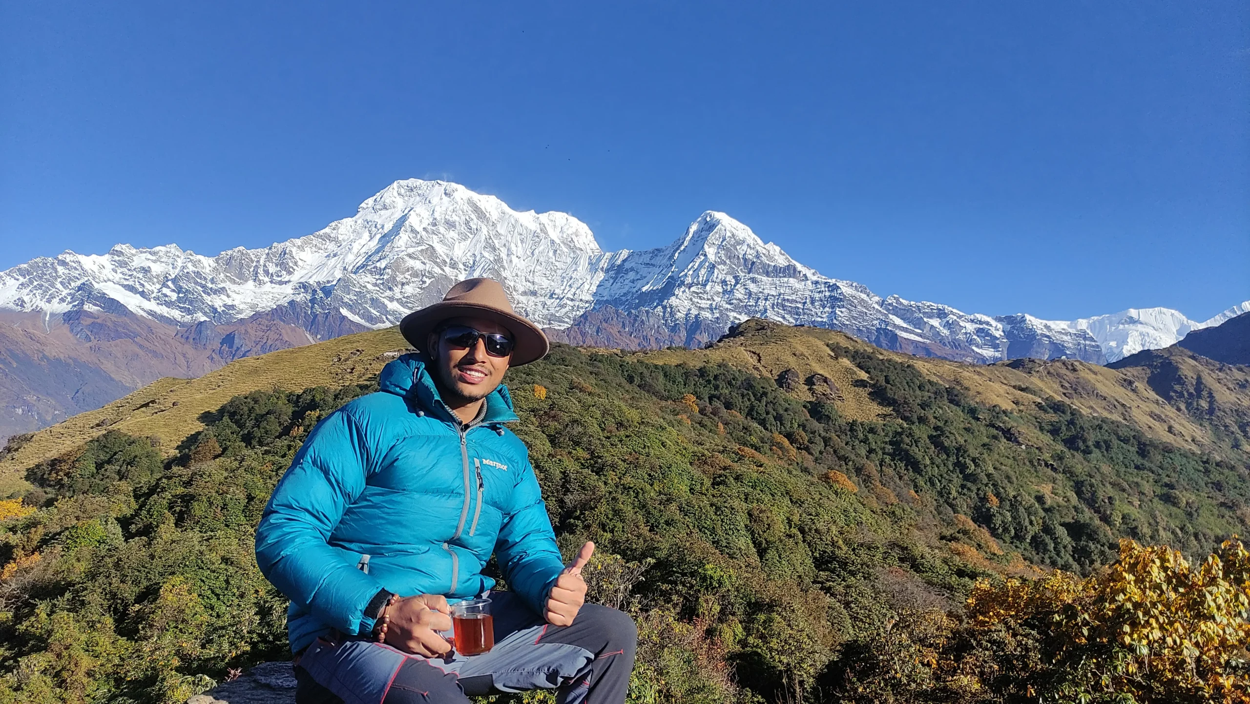 View from Badaldada during Mardi Himal Base Camp Trek.