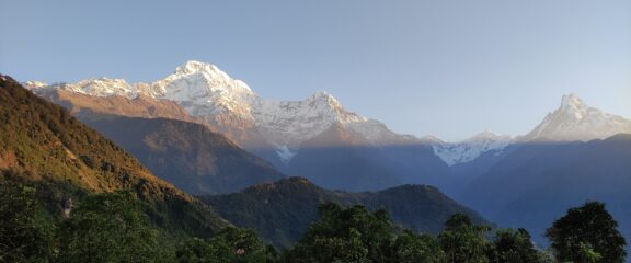 Annapurna mountain Range Views from Ghandruk Village
