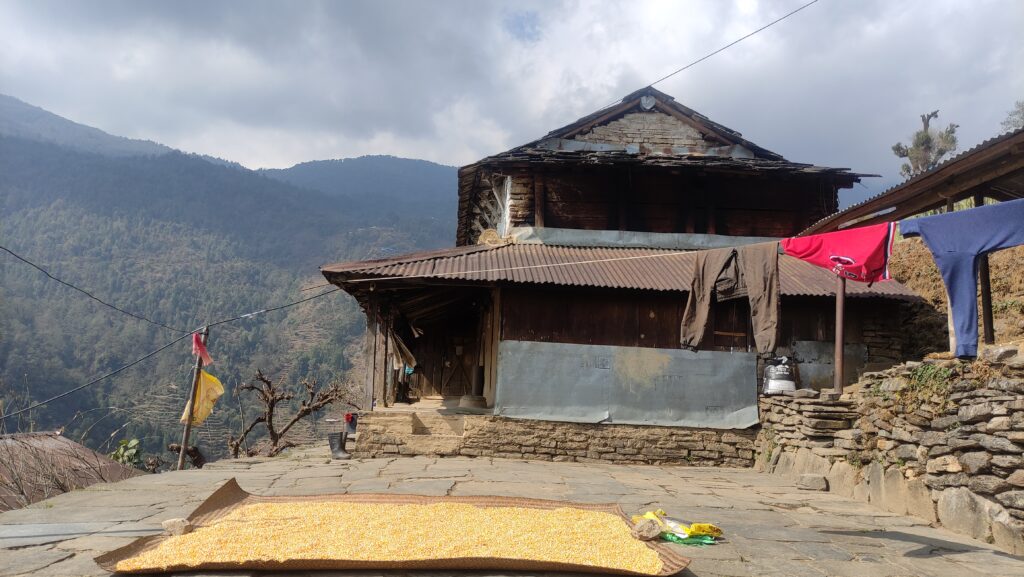 Local House During the trek to the Chhomrong Village.