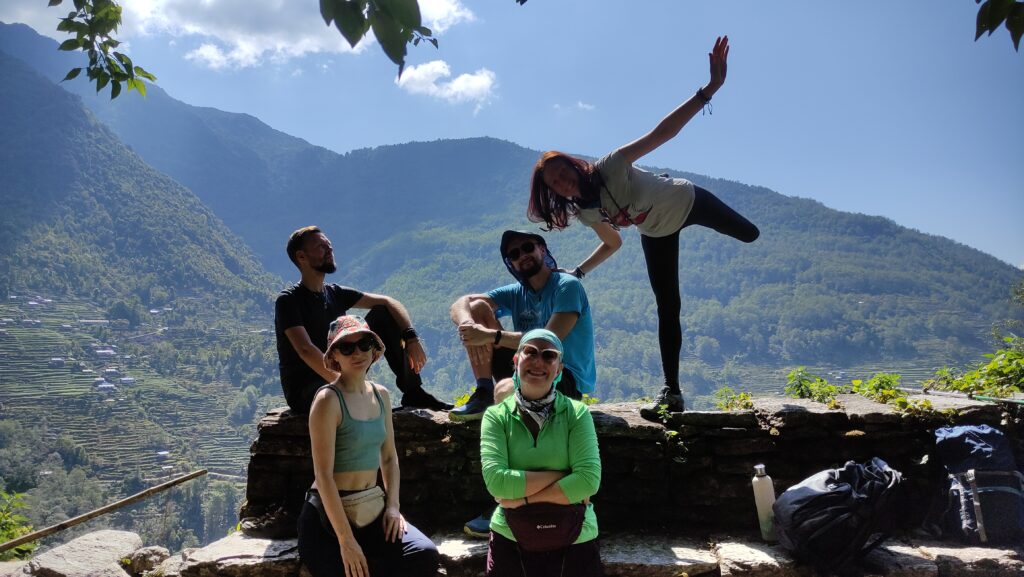 Trekkers enjoying their moments during the Trek.