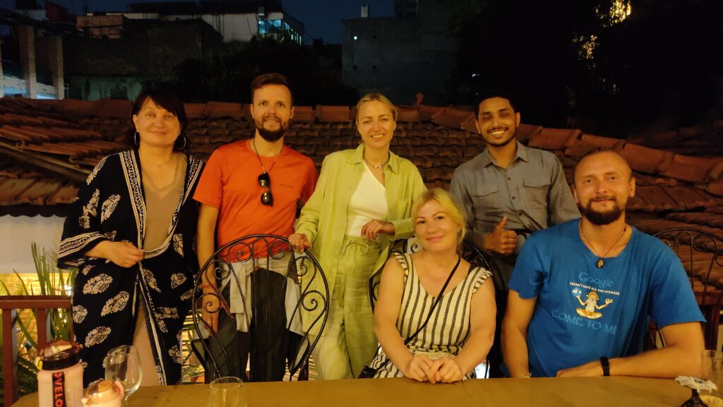 Farewell time in Kathmandu.