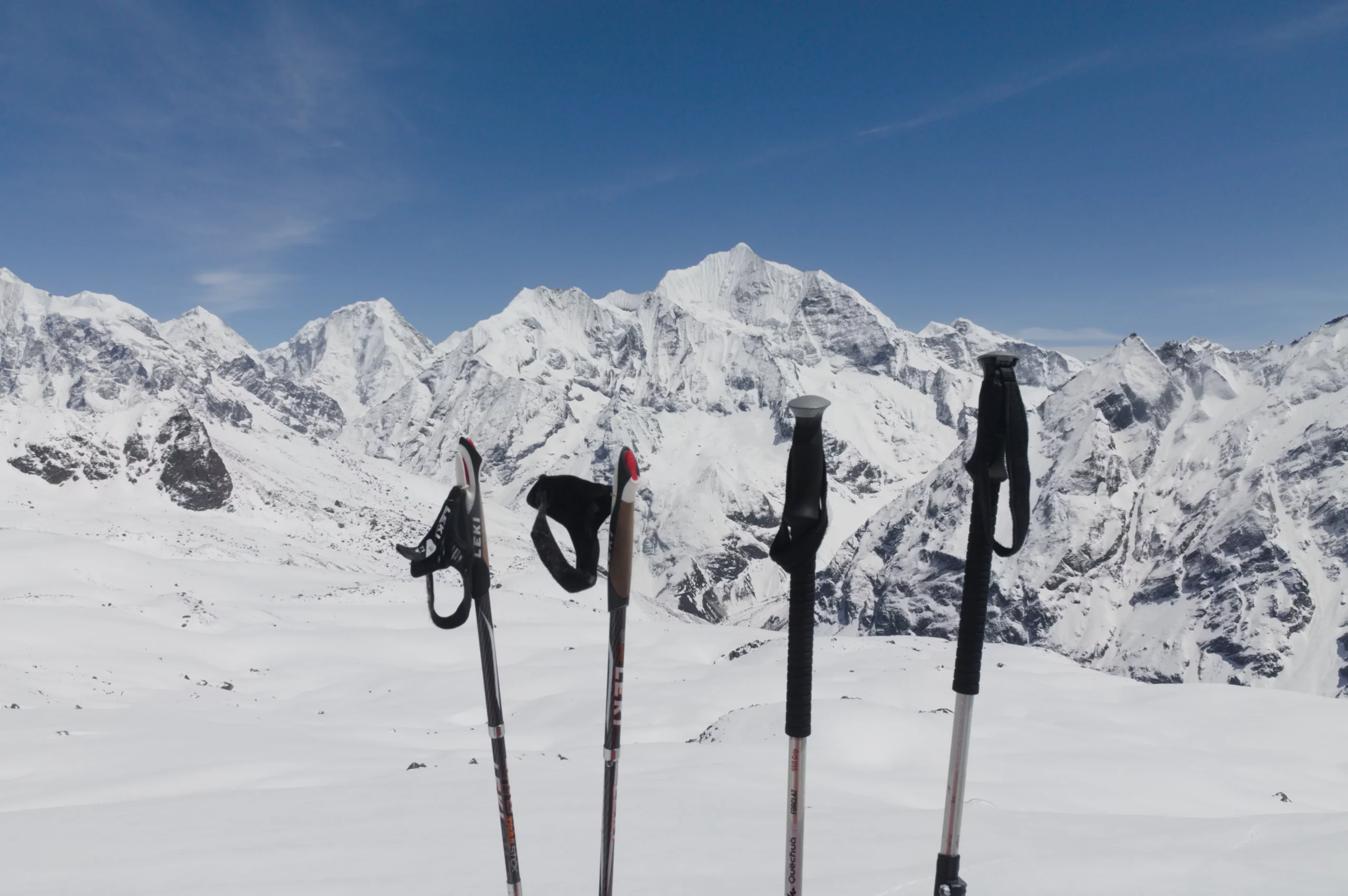 Breathtaking mountain view from the top of Cherko Ri during the Langtang Trek in Nepal.