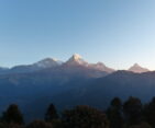 Sunrise over the Annapurna Range.