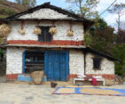 A traditional Gurung house, showcasing the architectural style and cultural heritage of the Gurung community.