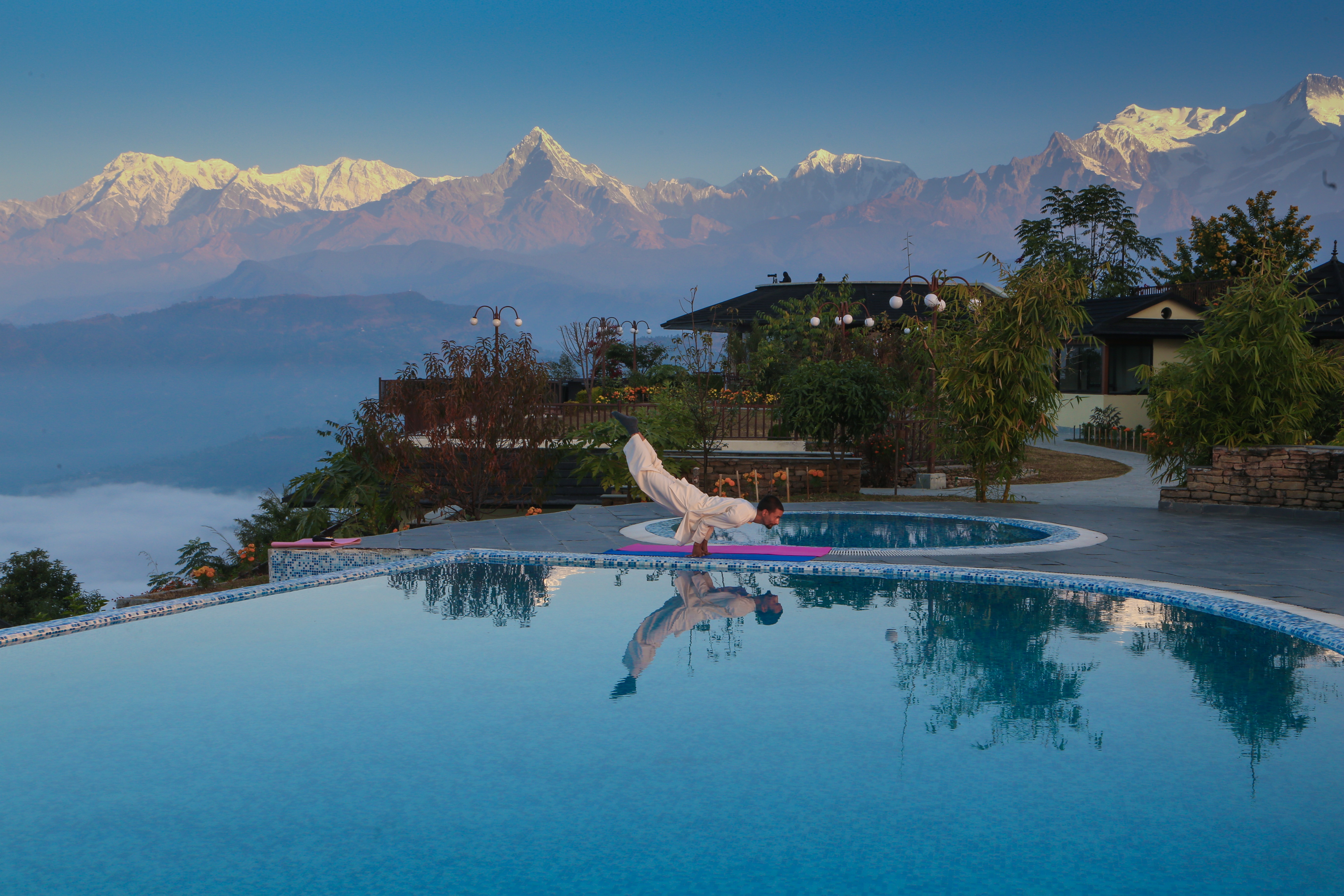 Annapurna Mountain Rangge from Pokhara.