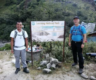 Adventurers starting their Langtang Valley Trek journey.