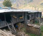 Traditional Tamang house made of wood and stone, reflecting cultural architecture of Tamangs.