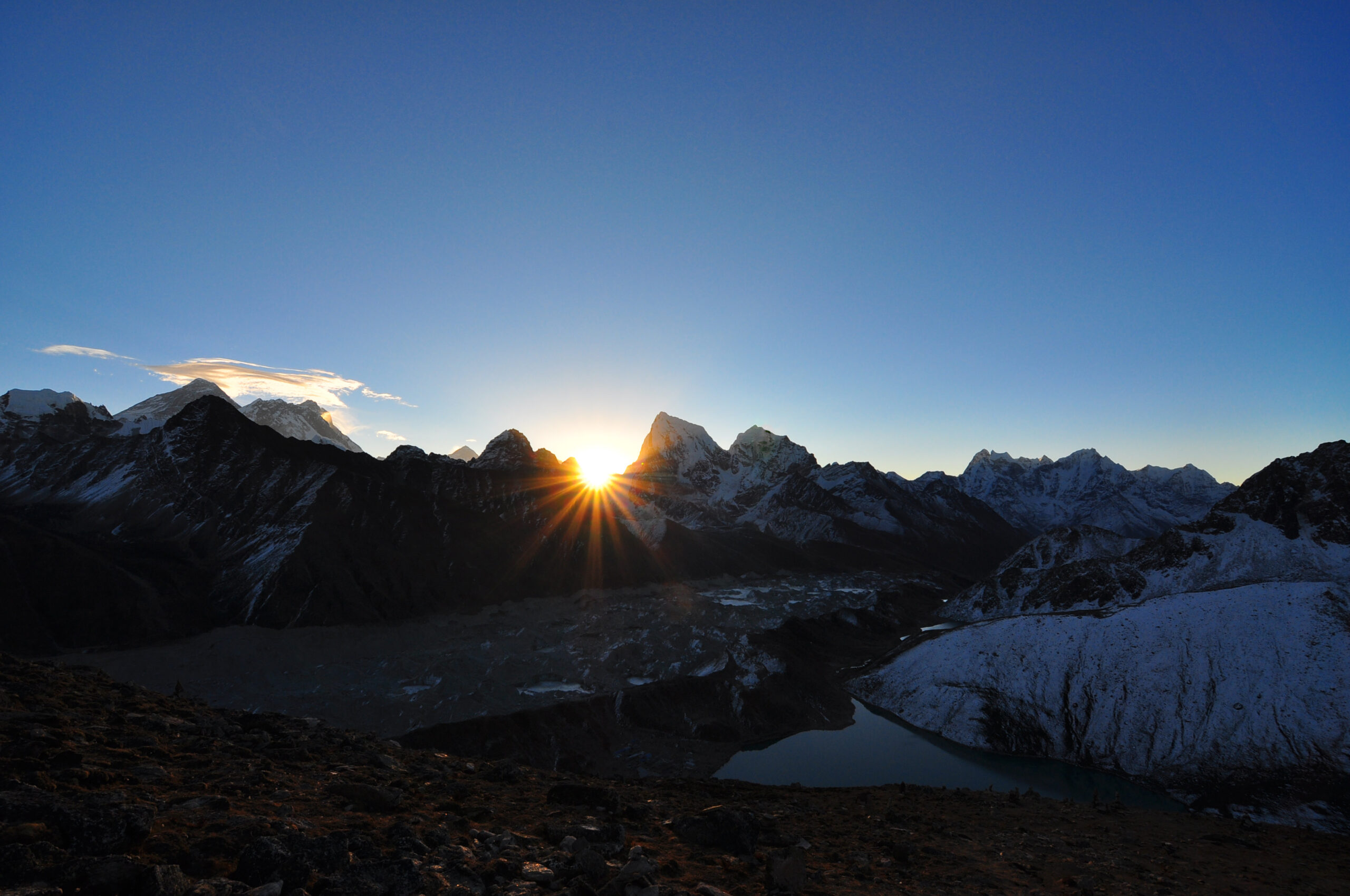 Sunrise View From the Gokyo Ri.