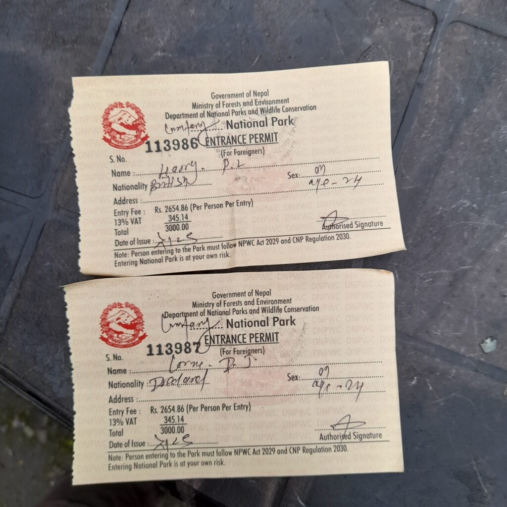 langtang National Park Permit