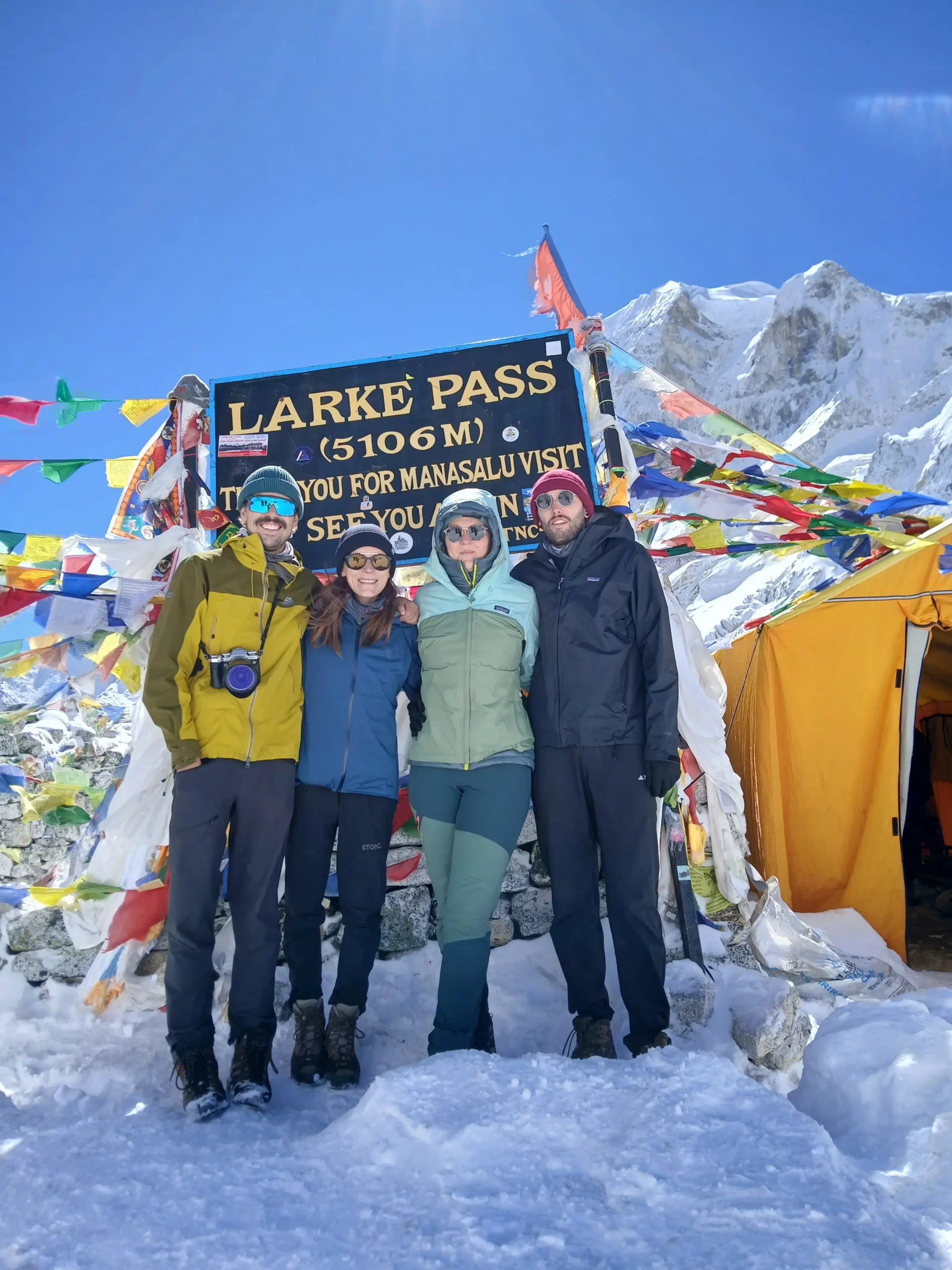Larke La Pass (5,106m) – A breathtaking high mountain pass on the Manaslu Circuit Trek in Nepal.