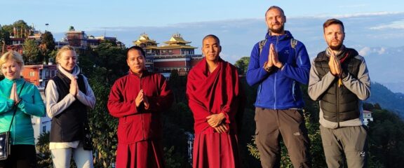 Our Team at Namobuddha Monastery, experiencing the serene spiritual atmosphere and rich cultural heritage.