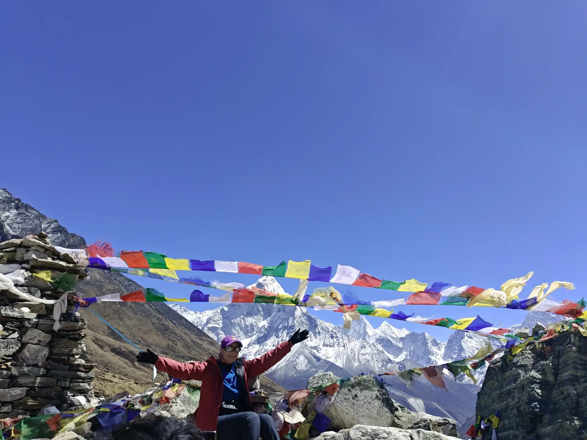 Scenic views on the way to Lobuche during Everest Base Camp Trek.