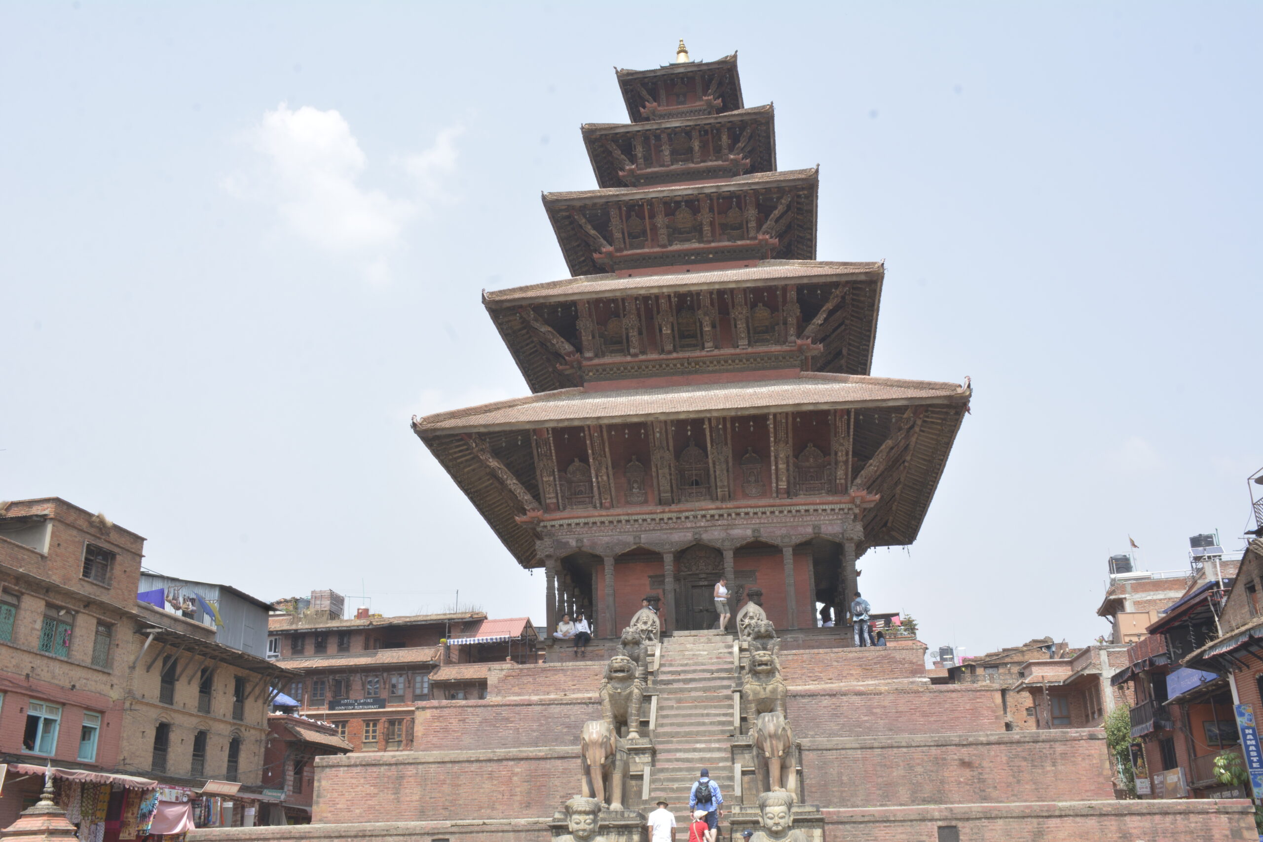 Historic Bhaktapur Durbar Square, showcasing ancient temples, traditional architecture, and rich cultural heritage in Nepal.