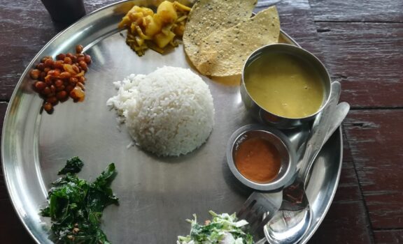 Dhal Bhat: Most Faverote trekkers food in Nepal.