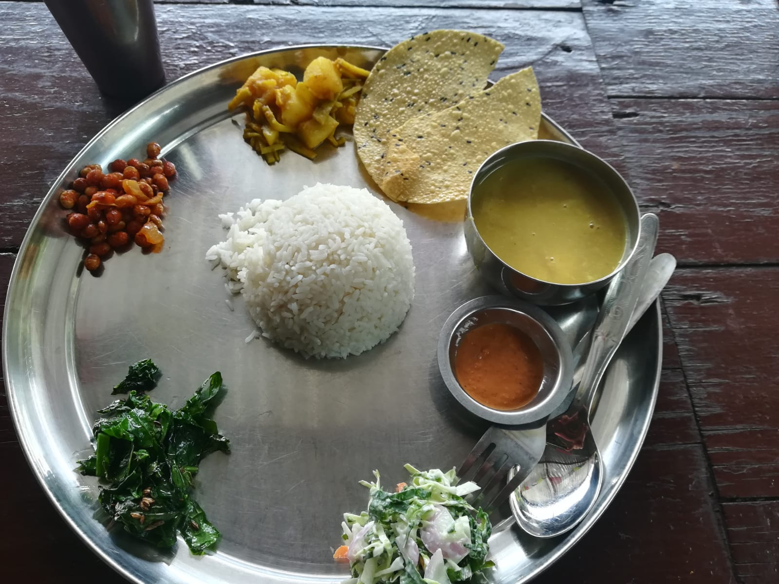 Dhal Bhat: Most Faverote trekkers food in Nepal.