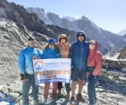 Everest Base Camp Trek Teeam on the Trek.