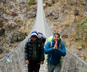 Namaste and welcome to the Himalayas from our trekking guide during the Everest Base Camp journey.