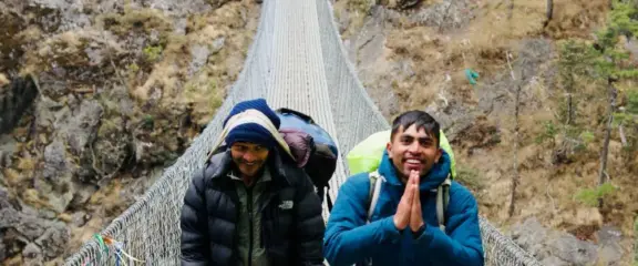 Namaste and welcome to the Himalayas from our trekking guide during the Everest Base Camp journey.