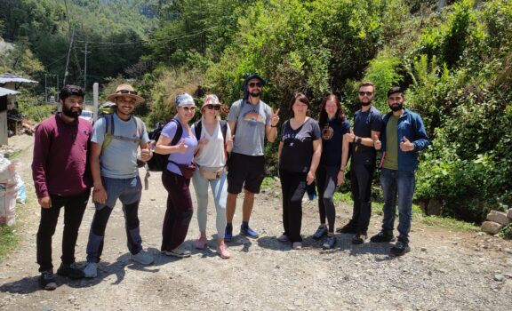 Team Namaste Nepal ready to depart for the ABC Trek.