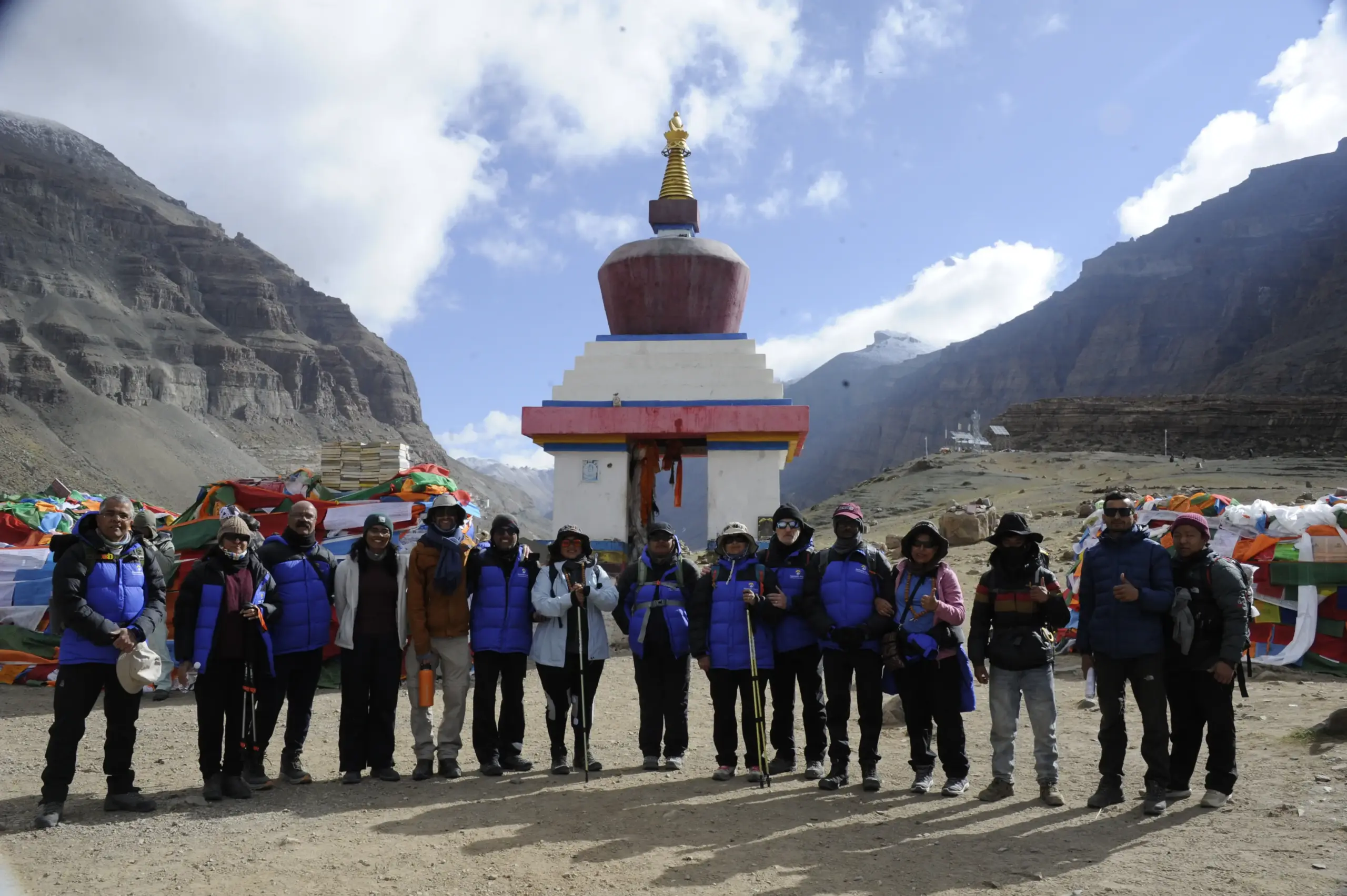 Our group at Yamadwar before starting the sacred Kailash Mansarovar Yatra Kora.