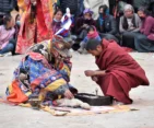 A vibrant celebration of the Tiji Festival in Mustang, rich with tradition and colorful rituals.