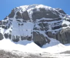 Stunning close-up of the sacred Mount Kailash in Tibet.