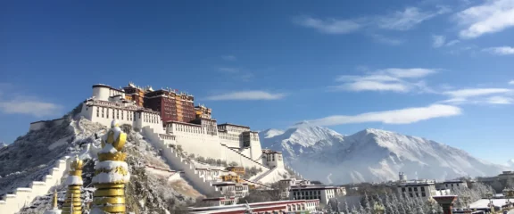The grandeur of Potala Palace, a UNESCO site in Lhasa, Tibet.