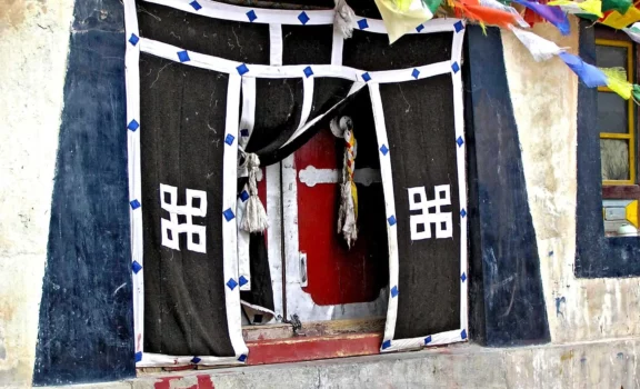 Milarepa Cave in Tibet, a sacred site where the legendary Tibetan yogi Milarepa meditated. This spiritual destination offers breathtaking views and a glimpse into Tibetan Buddhist history.