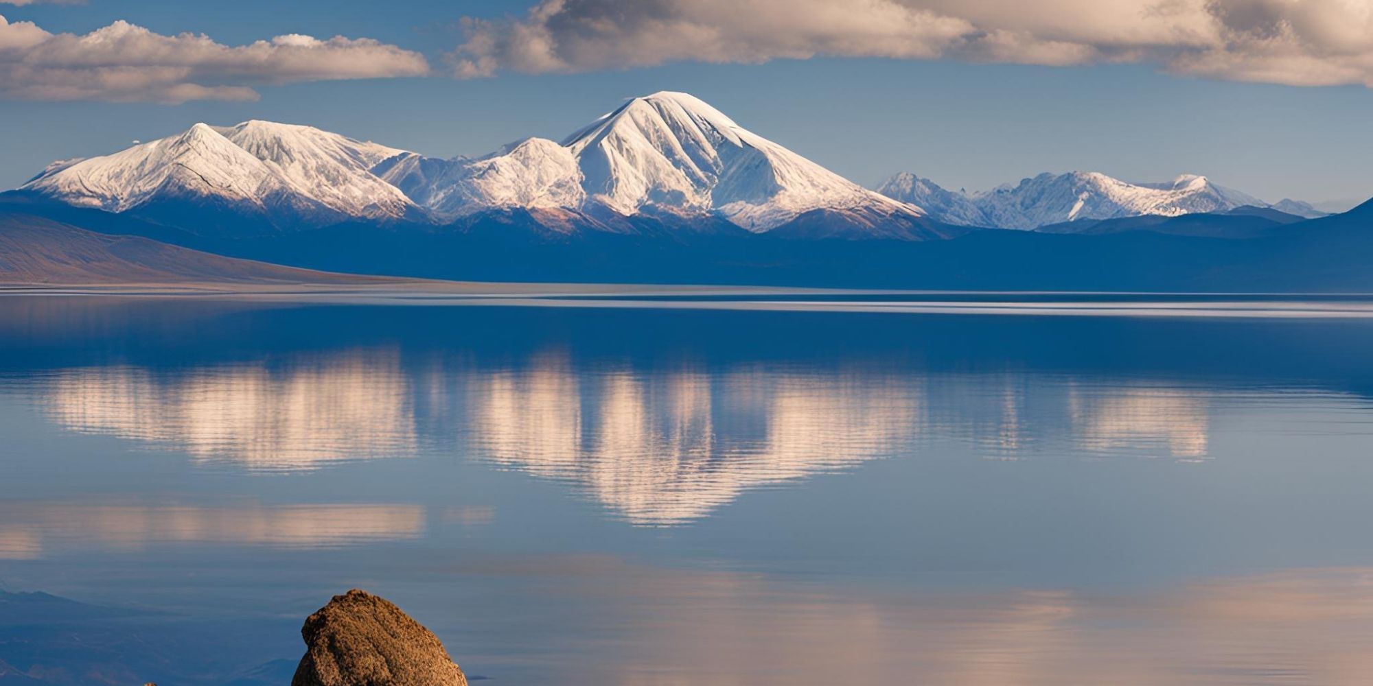 Majestic Mountain and the serene Lake Mansarovar, a sacred combination revered for their spiritual significance and breathtaking natural beauty.