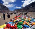 Majestic view of Mount Kailash during the Saga Dawa Festival.