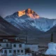 Majestic view of Mount Everest in Tibet.