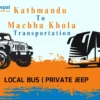 kathmandu to Machha khola Transportation.