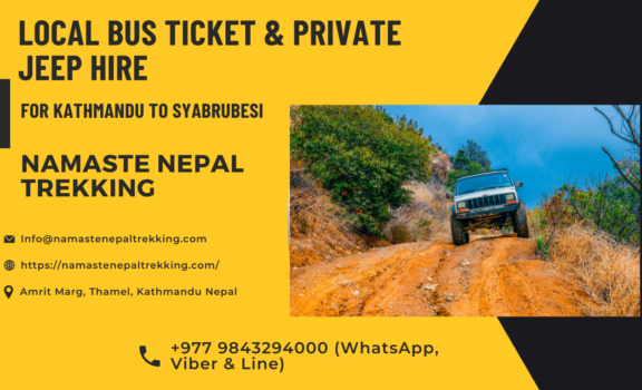 Kathmandu To Syabrubesi Transportation
