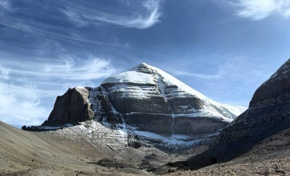 Mount Kailash and the way to the top of Inner Kora.