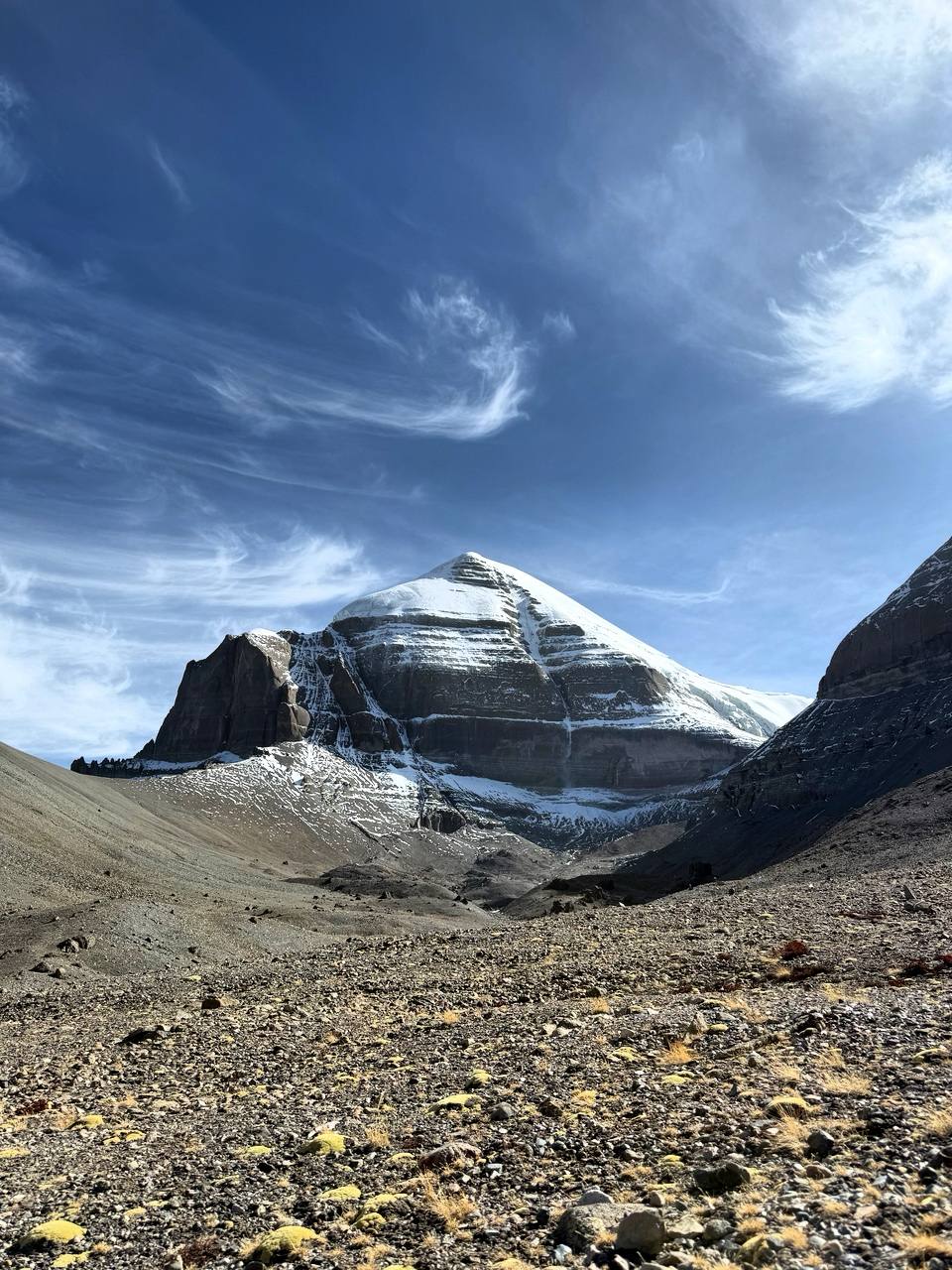 Mount Kailash and the way to the top of Inner Kora.