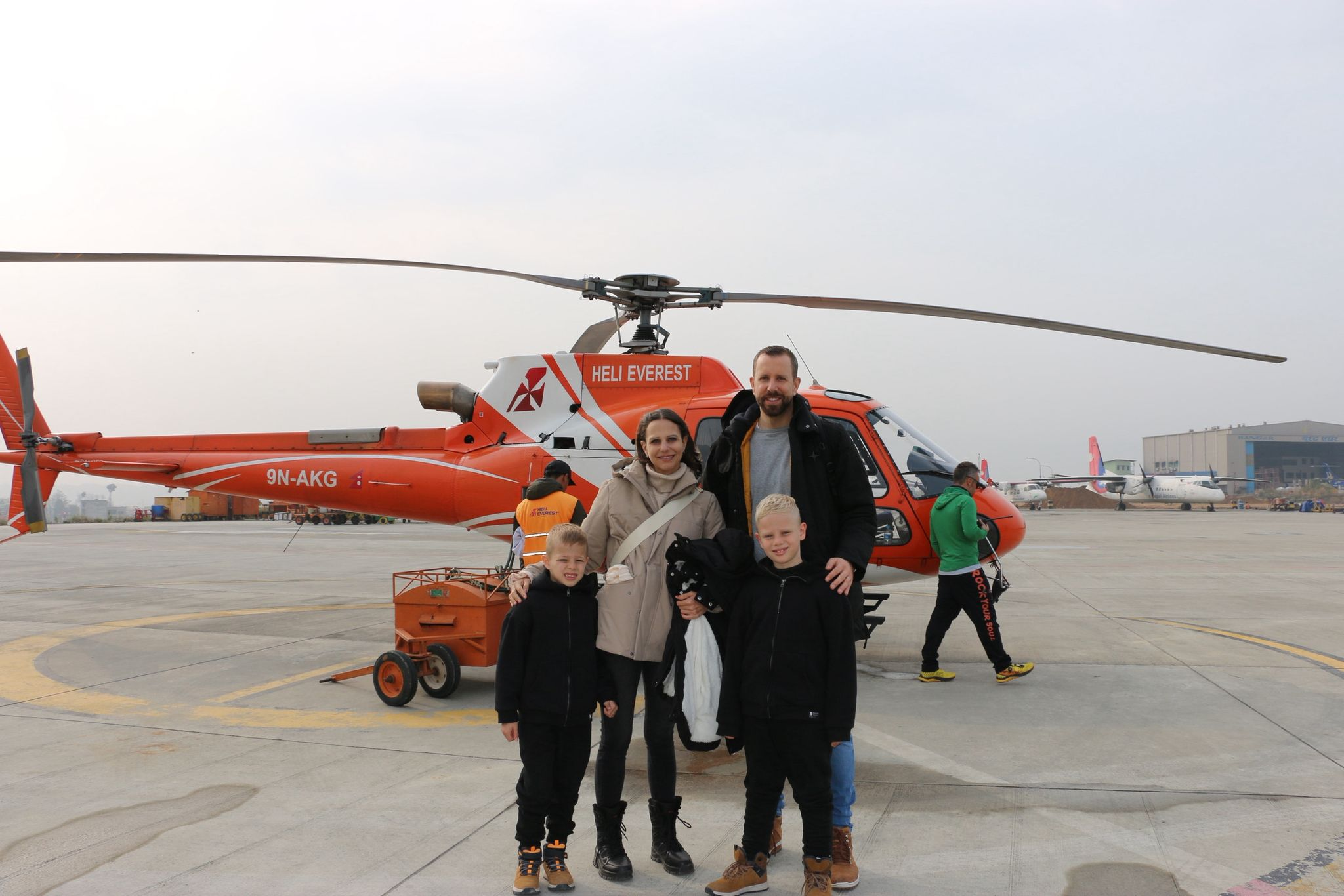 Everest Helicopter Tour wih Family.