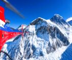 Enjoy a scenic helicopter flight from Gorak Shep to Kathmandu.
