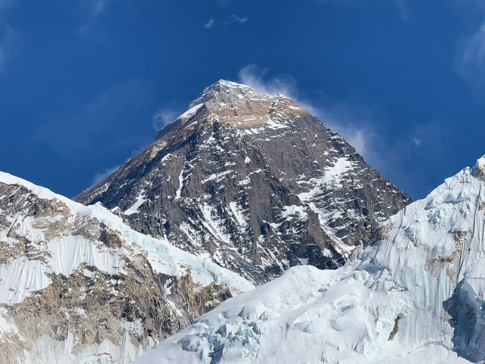 Clear views of mount Everest from Kala Patthar during Everest Base Camp Trek.
