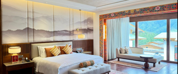 Hotel Room in Bhutan.