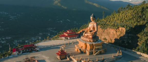 Buddha Point in Thimphu with panoramic valley views during Cultural tour of Bhutan.