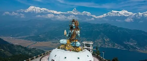 Pumdikot Shiva Temple in Pokhara.