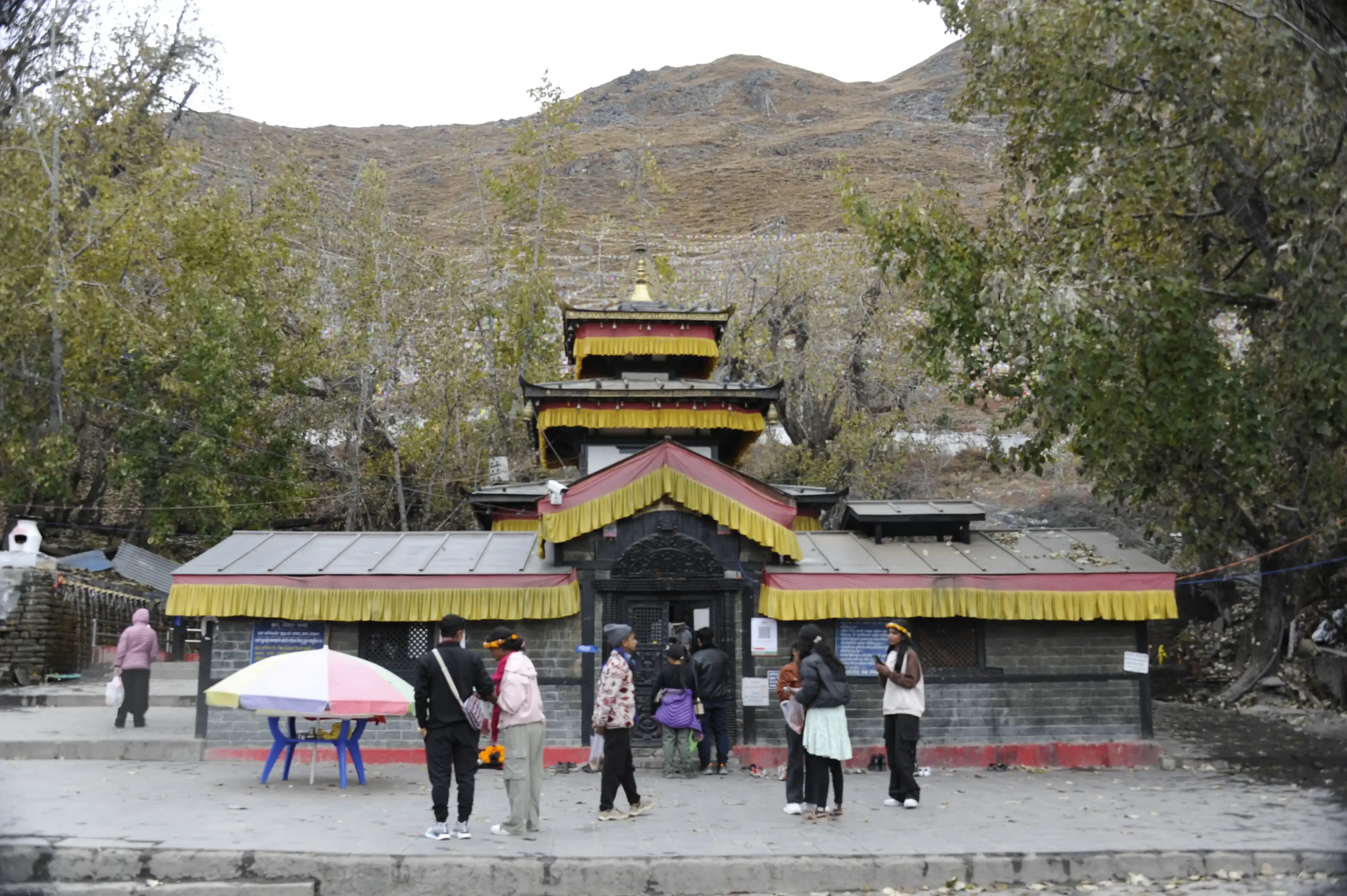 Muktinath Temple a famous landmark in Annapurna Circuit Trek.